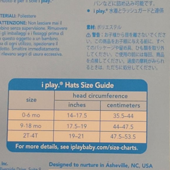 I Play Bucket Sun Hat 2T-4T Turquoise - Picture 9 of 9